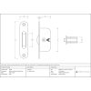 Satin Chrome Radiused Sash Pulley 75kg