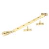 Polished Brass 12" Reeded Stay
