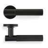 Valli Antonio Citterio Lever on Round Rosette (Zigrinato) - Matt Black PVD