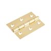 NON CE Mild Steel Butt Hinges - Electro Brass