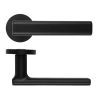 Zoo Hardware Frigo Lever On Round Rose - Oscuro Matt Black