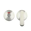 Zoo Hardware Accessible Peanut Turn and Release with Indicator complete with Escutcheons - Grade 304 - Stainless Steel