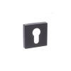 Forme Euro Escutcheons on Minimal Square Rose - Matt Black (Pair)