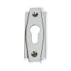 Polished Chrome Art Deco Euro Escutcheon