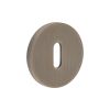 CR-R10 Antique Brass Standard Keyway Round Rose Escutcheon - By Frelan Hardware - CR-R10AB