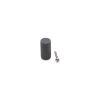 Knurled Cylinder Cupboard Pull Satin Silver
