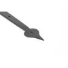 Black 35" Hook & Band Hinge - Cranked (pair)