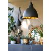 Smooth Brass Brindley Pendant in Soot