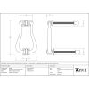 Polished Marine SS (316) Slimline Art Deco Door Knocker
