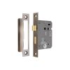 3" CE 3 Lever Bathroom Lock FD60 - Aged Brass
