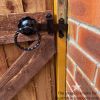 10" 250mm Twist Ring Gate Ironmongery Kit Black