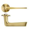 Zoo Hardware Como Lever on 4mm Round Slim Sprung Rose - PVD Satin Brass