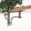Industrial Shelf Bracket Matt Antique (Sold in Pairs)