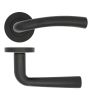 Zoo Hardware Seville lever on rose - Matt Black