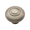 Heritage Brass Cabinet Knob Round Bead Design 38mm Satin Nickel finish