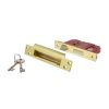 Atlantic 5 Lever Key Sashlock [BS] 2.5" - Polished Brass