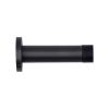 Zoo Hardware Door stop - cylinder - 70mm projection with rose - Black
