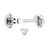 Silent Cabin Hook 3" - 75mm Satin Chrome