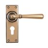 Polished Bronze Newbury Lever Euro Lock Set