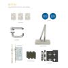 Zoo Hardware Fire Door Pack - FDP-C14-30/60 - Office - Non Locking - Commercial Version - Inc ZDC0024A-SSS - Stainless Steel
