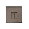 Tupai Rapido Curva/QuadraLine WC Turn on Square Rose (bolt through fixing only) - Titanium