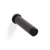 Valli 76 x 20mm - Wall Mounted Plain Doorstop on Rose - Concealed Fix - Dark Bronze PVD