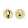 Zoo Hardware 5mm turn & release on round rose - Brass Finish / Anti Tarnish