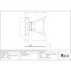 Black 3¼" Half Butterfly Hinge (pair)