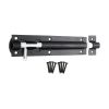 Iron Barrel Bolt - Straight 6" Black