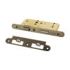 Atlantic DIN Radius Heavy Duty Bathroom Lock Single Turn 60mm backset - Antique Brass