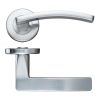 Zoo Hardware Toledo lever on round rose - Satin Chrome