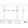 Polished Nickel Reeded Slimline Lever Latch Set