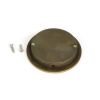 Aged Brass 75mm Plain Round Pull