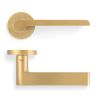 Valli W.W Lever on Round Rosette - Satin Brass PVD