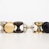 Millhouse Brass Edison Solid Brass Domed Mortice Knob on Concealed Fix Rose - Satin Nickel