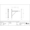 Aged Brass Chalfont Shelf Bracket (260mm x 200mm)