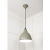 White Gloss Brindley Pendant in Tump