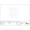Satin Chrome Letter D