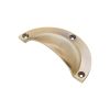 Crescent Cup Pull Antique Brass