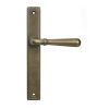 Burnished Brass Newbury Slimline Lever Espag. Latch Set