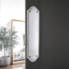 Georgian Half Round Finger Plate 300mm Polished Chrome