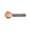 Polished Bronze Brompton Lever on Rose Set (Plain)