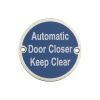 Stainless Steel Automatic Door Closer Keep Clear 75mm Satin Stainless Steel - By Frelan Hardware - JS111SSS