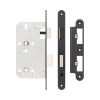 Jedo 78mm Din Bathroom Locks 60mm Backset Radiused Black - By Frelan Hardware - JL-DB60RMB