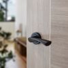 STATUS Colorado Door Handle Pack (Latch Set - 2.5" CE Latch, 4" Fire Rated Hinges x3) - Matt Black