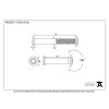 Polished Chrome Door Viewer 180° (55-75mm Door)