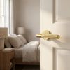 Complete Venice Door Handle Pack - Internal Doors - Satin Brass - 76mm / 3-inch Hinges - JE-F3B-SB