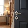 Complete Classic Door Handle Pack - Sashlock - Satin Nickel - 65mm / 4-inch Hinges - JE-A7A8-SN