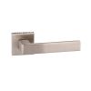 Forme Asti Lever Door Handle on Minimal Square Rose - Satin Nickel (Pair)