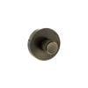 Senza Pari Knurled WC Turn and Release on Minimal Round Rose - Antique Brass